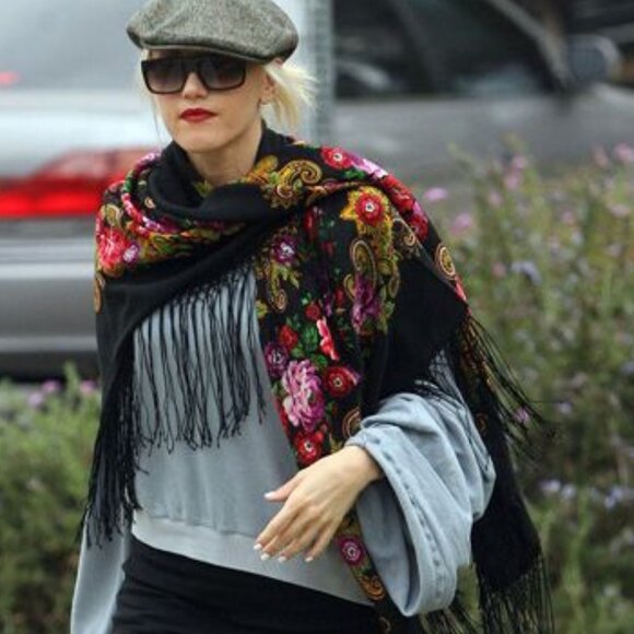 BOHO Accessories - Boho Chic Scarf Wrap Shall Boho Babushka Gypsy Scarf Spell Boho Tassels